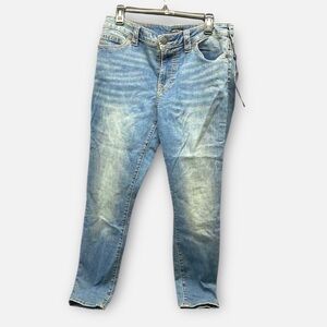 True Religion Women’s Curvy Jennie Mid Rise Skinny Big T Jeans Size 31